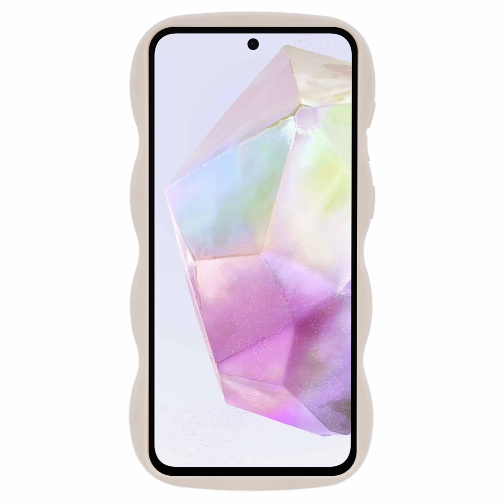 Wave odolný gelový obal na Samsung Galaxy A36 5G/A56 5G - bílý