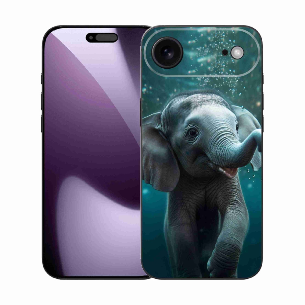 Gelový kryt mmCase na iPhone 17 Air - slůně pod vodou