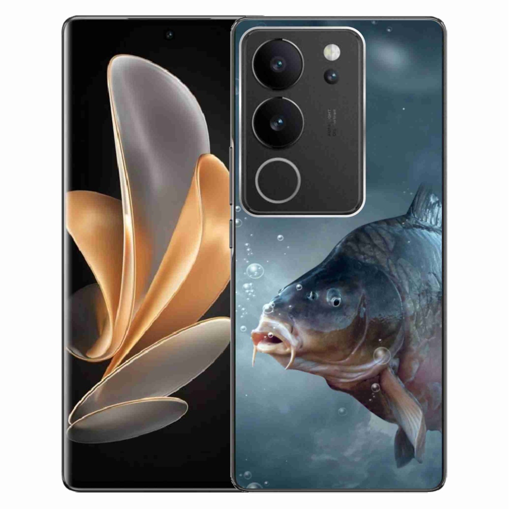 Gelový kryt mmCase na Vivo V29 5G - kapr a bublinky