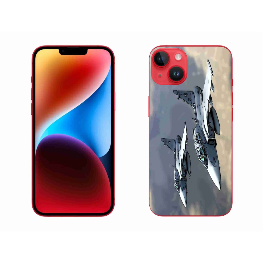 Gelový kryt mmCase na iPhone 14 Plus - stíhačky