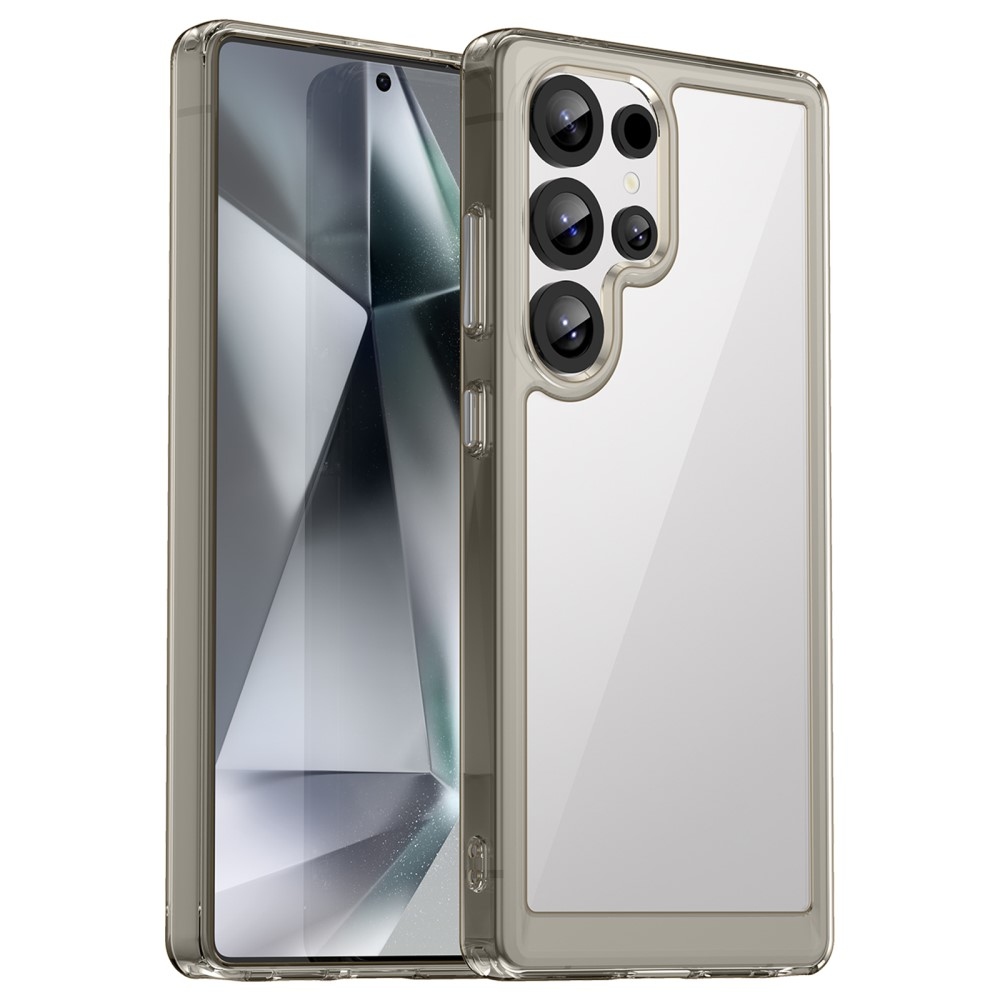 Gelový obal s pevnými zády na Samsung Galaxy S25 Ultra - šedý