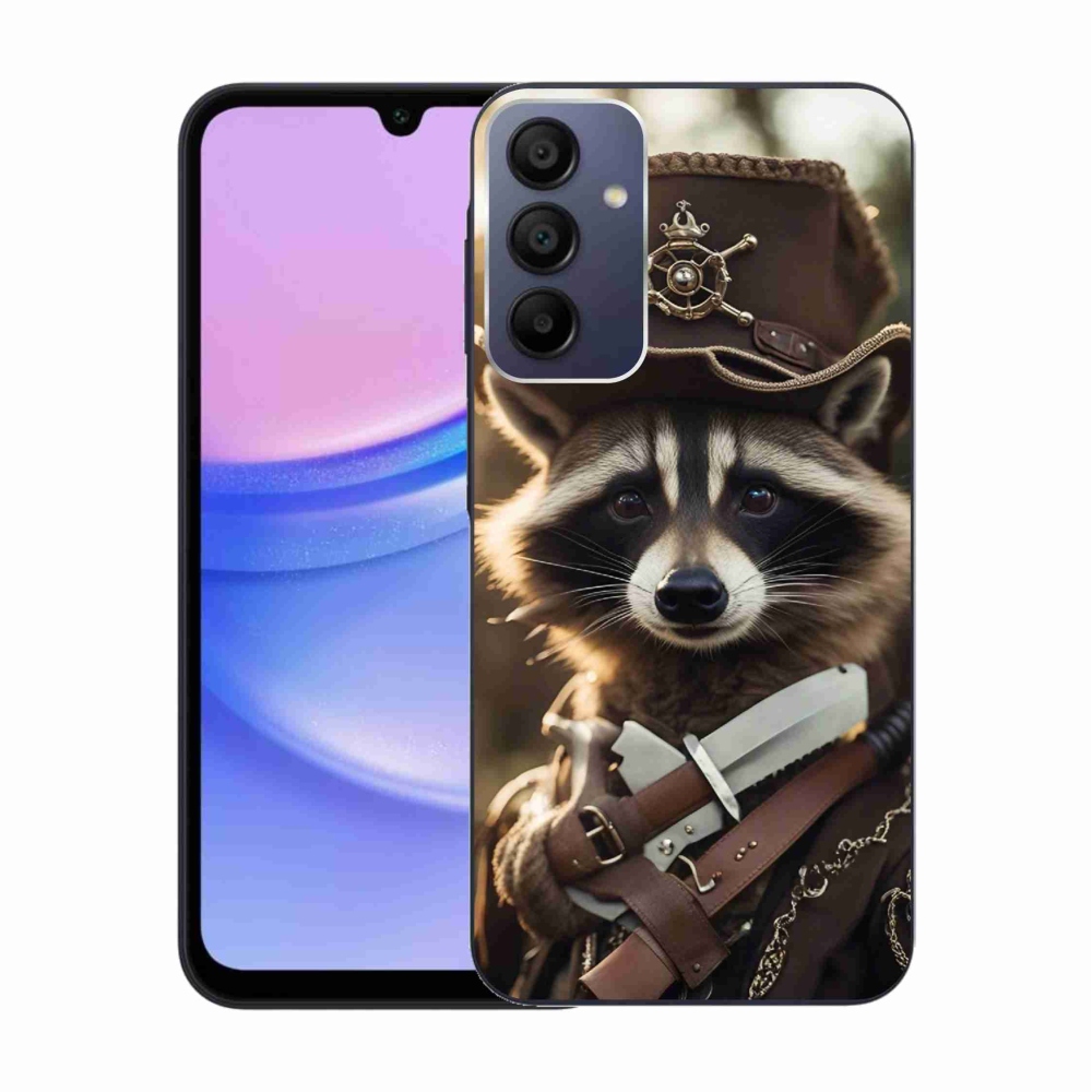 Gelový kryt mmCase na Samsung Galaxy A15 4G/5G - mýval v uniformě