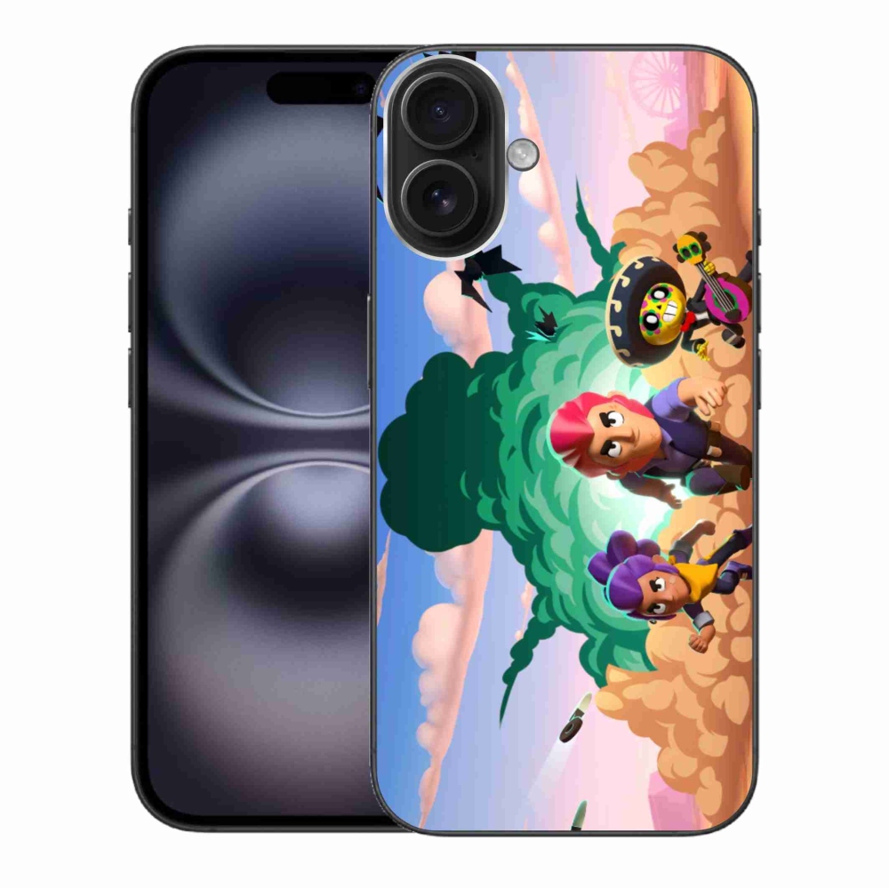 Gelový kryt mmCase na iPhone 16 Plus - brawl stars