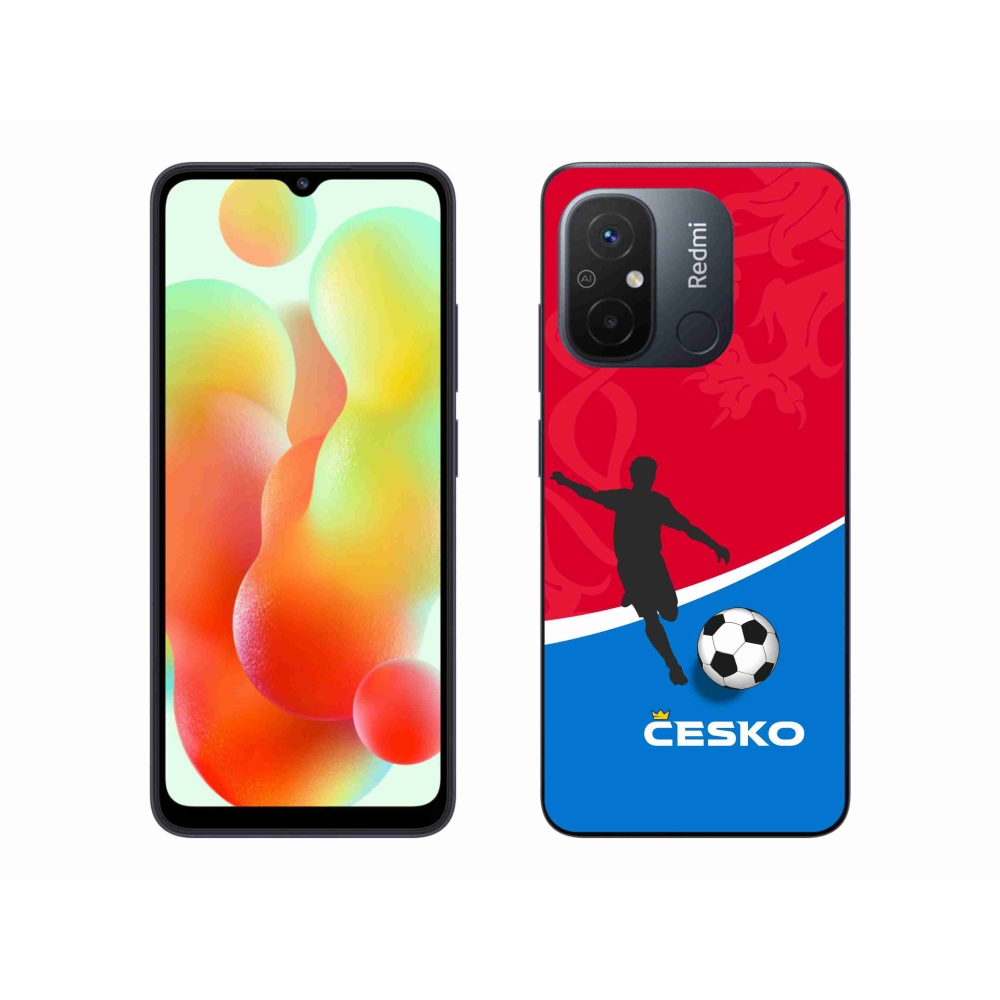 Gelový kryt mmCase na Xiaomi Redmi 12C - fotbal Česko