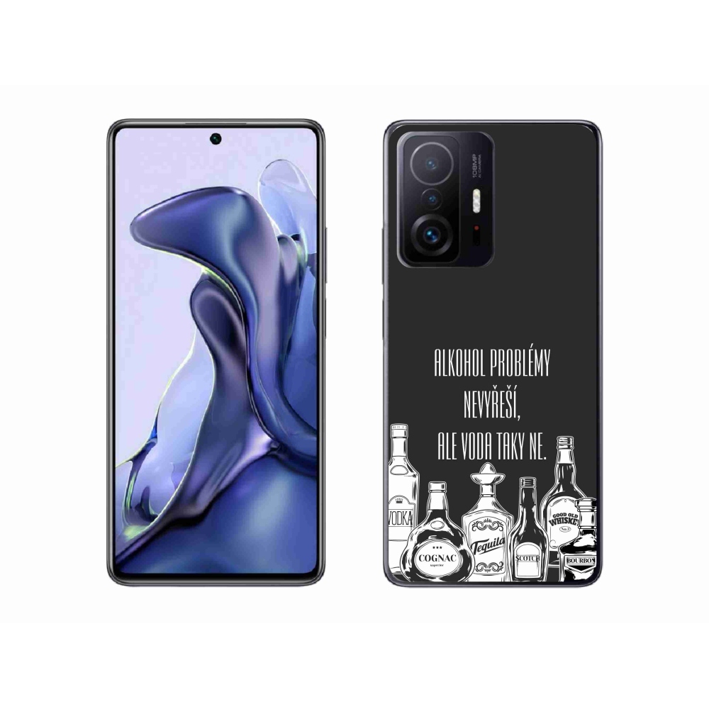 Gelový kryt mmCase na Xiaomi 11T - vtipný text černé pozadí