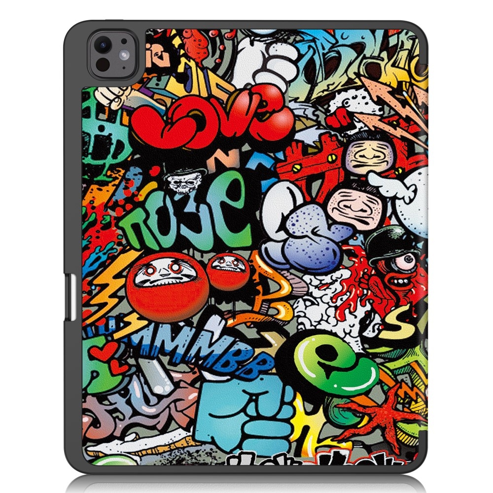 Patte zavírací pouzdro na iPad Pro 13 (2024) - graffiti