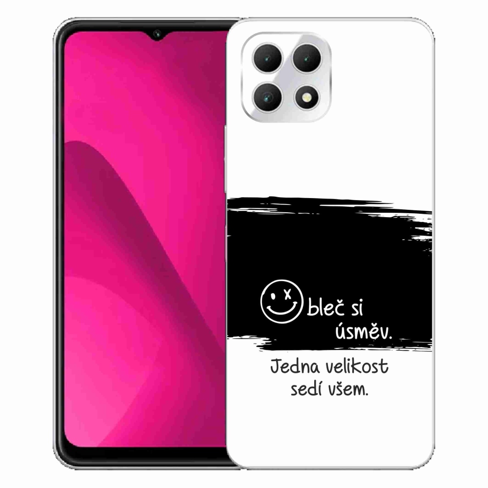 Gelový kryt mmCase na T-Mobile T Phone 2 - vtipný text 8 černobílé pozadí