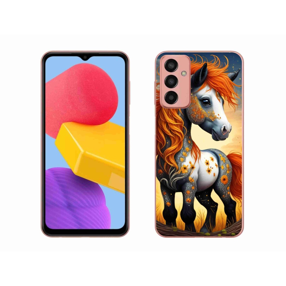 Gelový kryt mmCase na Samsung Galaxy M13 - barevný poník