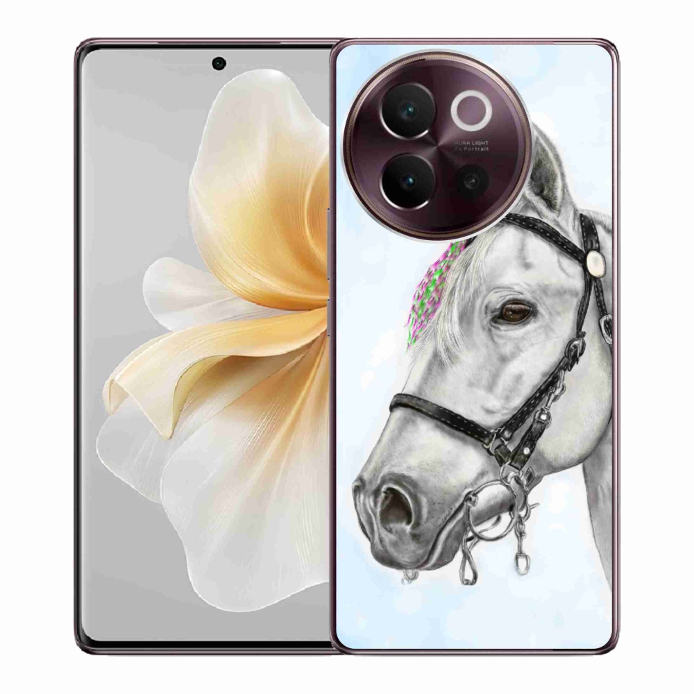 Gelový kryt mmCase na Vivo V40 Lite 5G - bílý kůň 1
