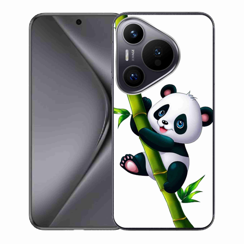 Gelový kryt mmCase na Huawei Pura 70 - panda na bambusu