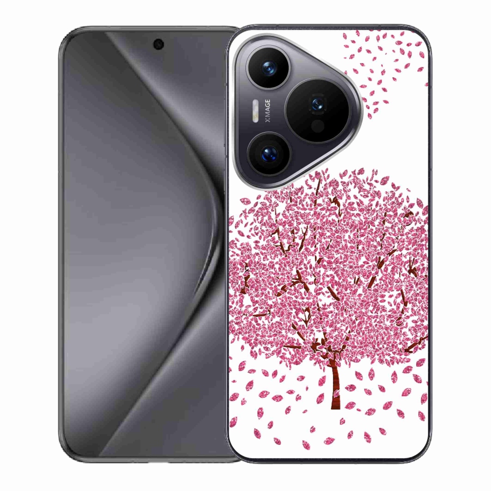 Gelový kryt mmCase na Huawei Pura 70 - kreslený strom s listy