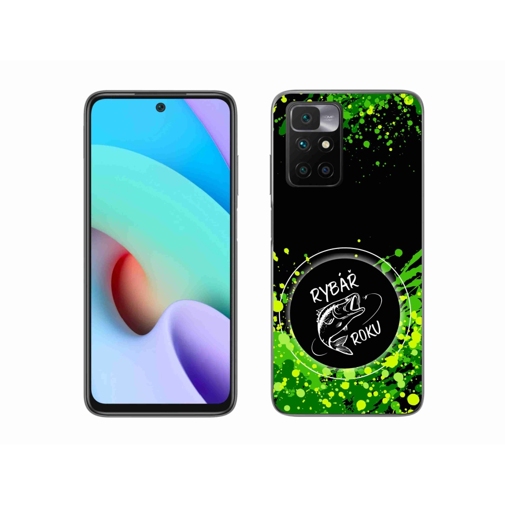 Gelový kryt mmCase na Xiaomi Redmi 10/Redmi 10 (2022) - rybář roku černé pozadí