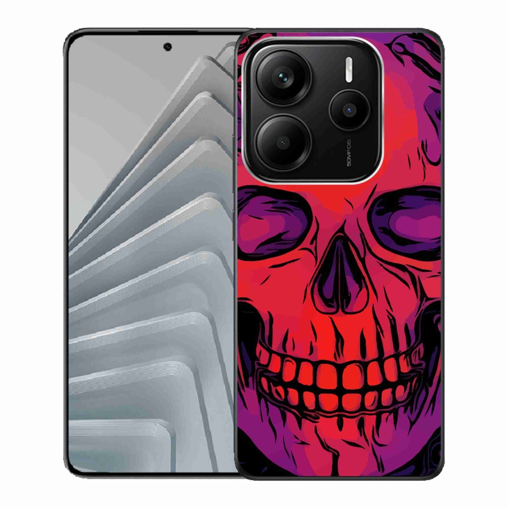 Gelový kryt mmCase na Xiaomi Redmi Note 14 5G - lebka