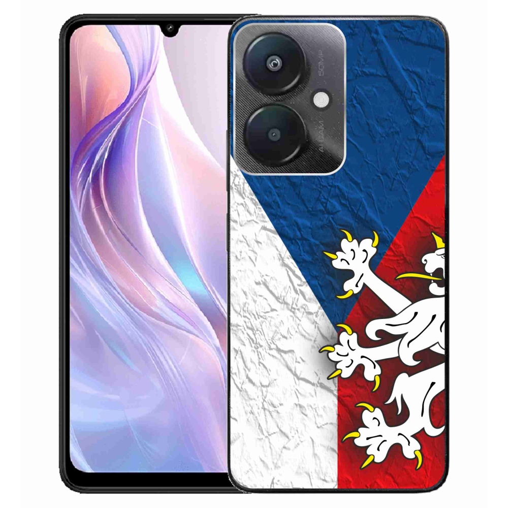 Gelový kryt mmCase na Xiaomi Redmi 13C 5G  - česká vlajka 1