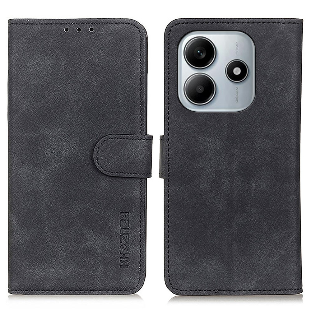 KHAZ knížkové pouzdro na Xiaomi Redmi Note 14 - černé