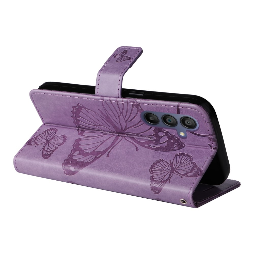 Big Butterfly knížkové pouzdro na Samsung Galaxy A16 4G/5G/A26 5G - fialové
