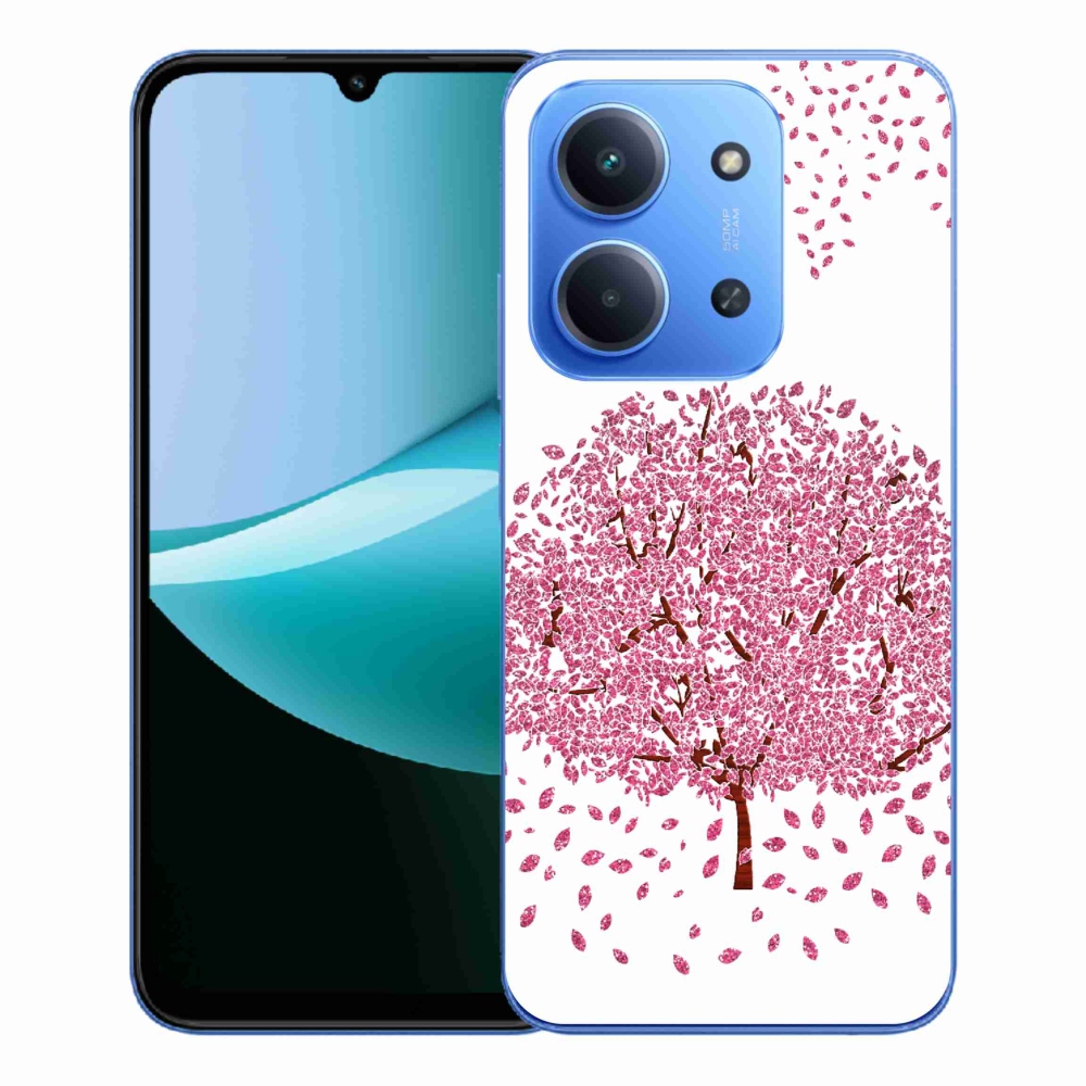 Gelový kryt mmCase na Xiaomi Redmi 15C 4G/5G (173mm) - kreslený strom s listy