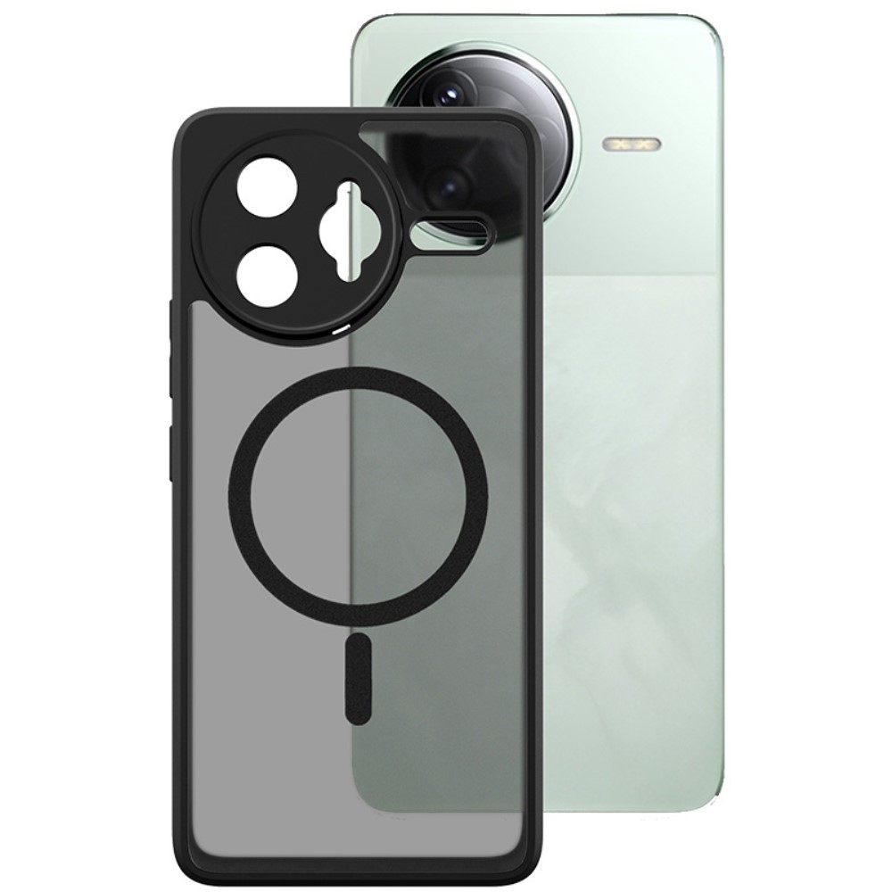 Case matný gelový obal s MagSafe na Xiaomi Poco F7 Ultra 5G - černý