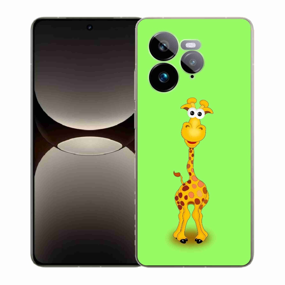 Gelový kryt mmCase na Realme GT 7 Pro 5G - kreslená žirafa