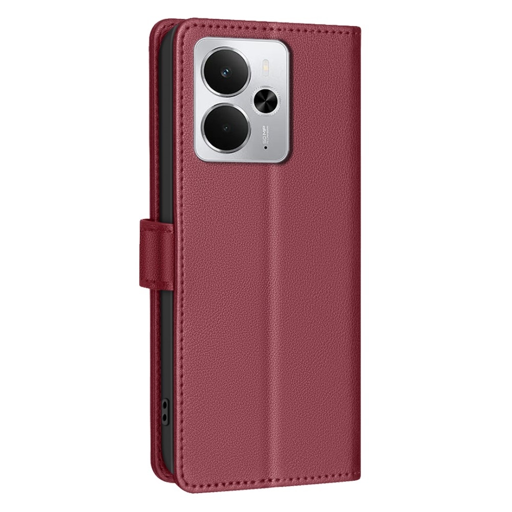 BINFEN knížkové pouzdro na Realme 14 5G - červené