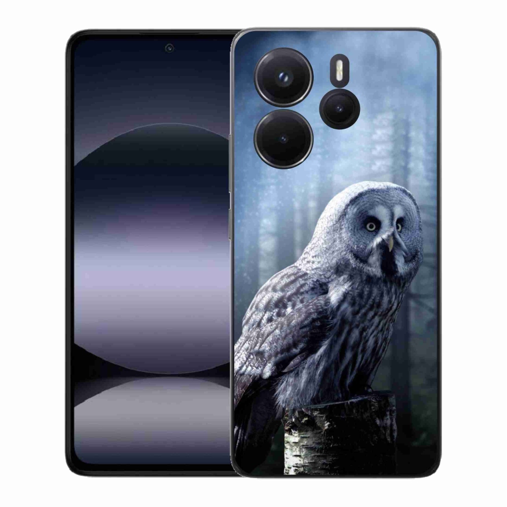 Gelový kryt mmCase na Xiaomi Redmi Note 14 - sova