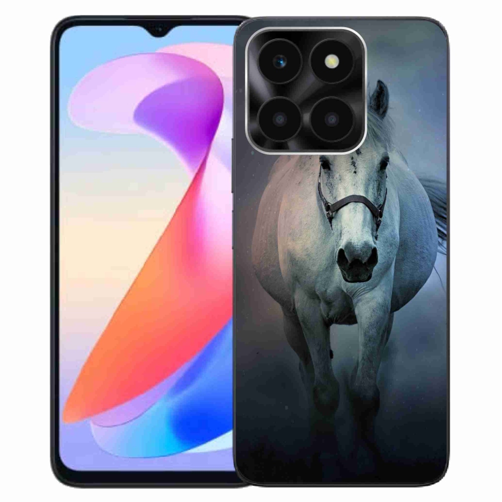 Gelový obal mmCase na Honor X6a - běžící bílý kůň