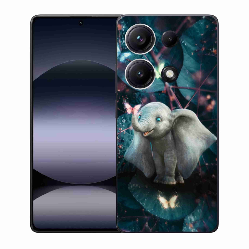 Gelový kryt mmCase na Xiaomi Redmi Note 14S - roztomilý slon