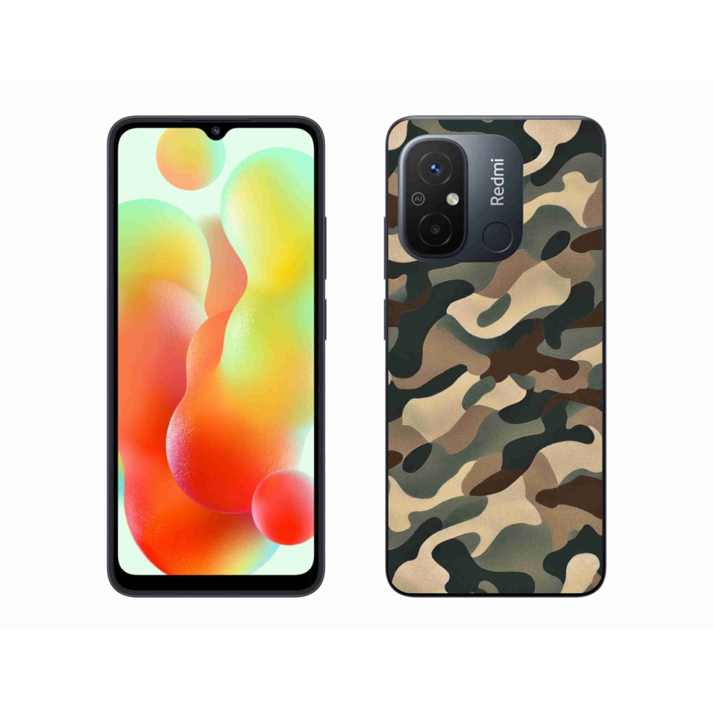 Gelový kryt mmCase na Xiaomi Redmi 12C - maskáčový vzor 11