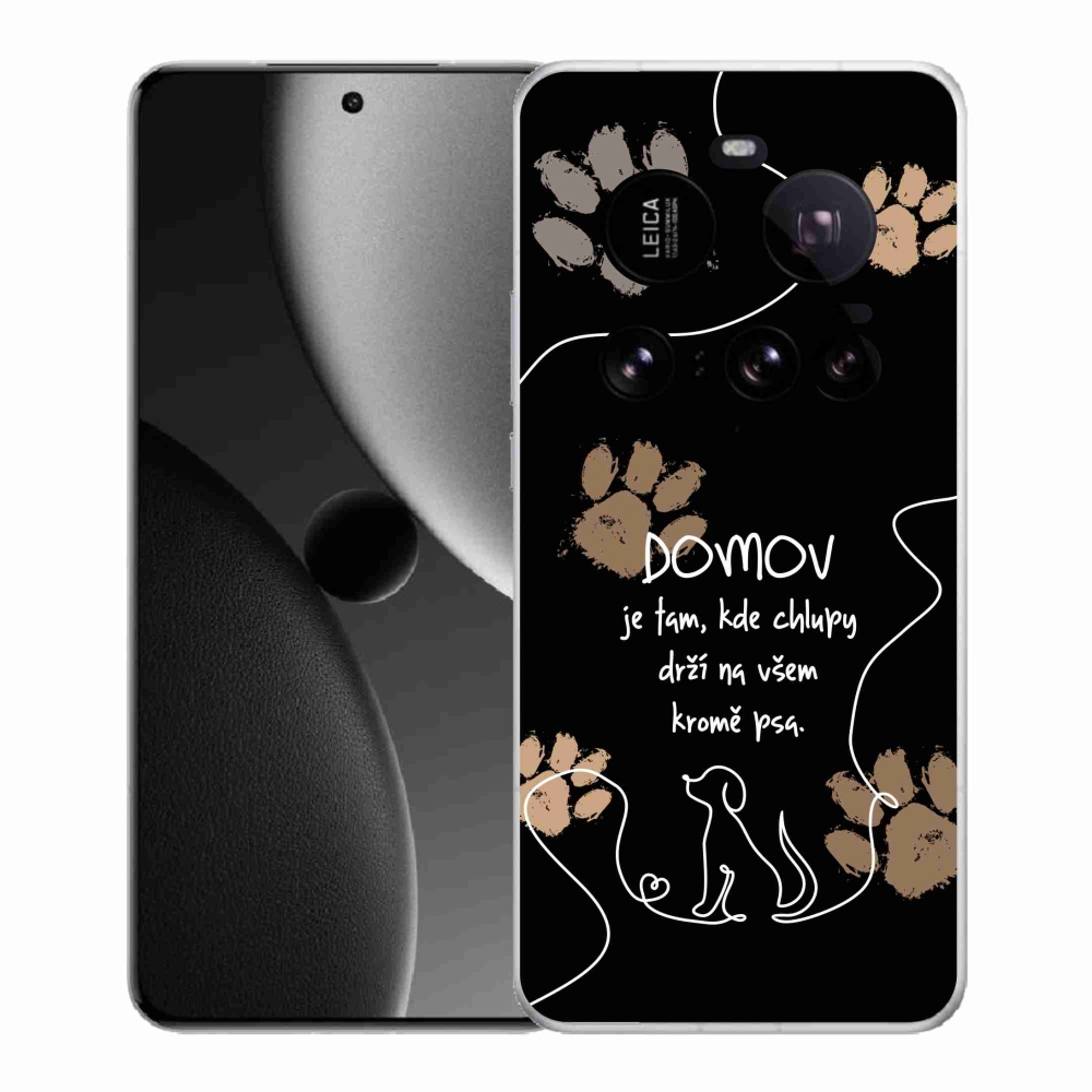 Gelový kryt mmCase na Xiaomi 15 Ultra - psí motiv černé pozadí