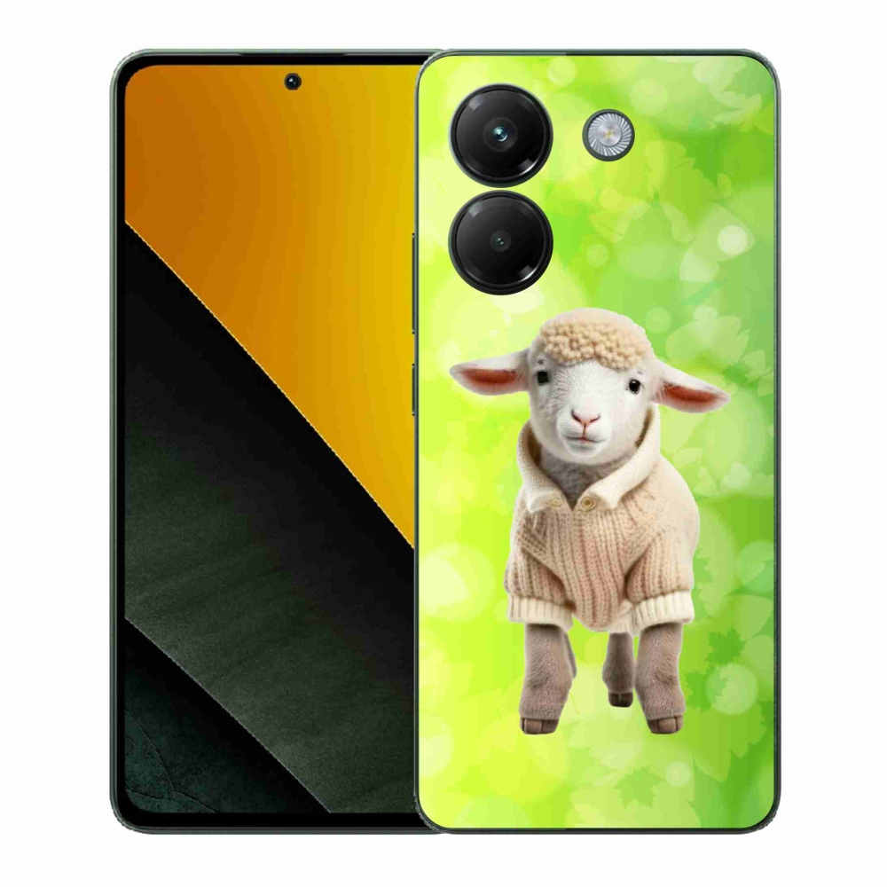 Gelový kryt mmCase na Xiaomi Poco M7 Pro 5G - jehně ve svetru