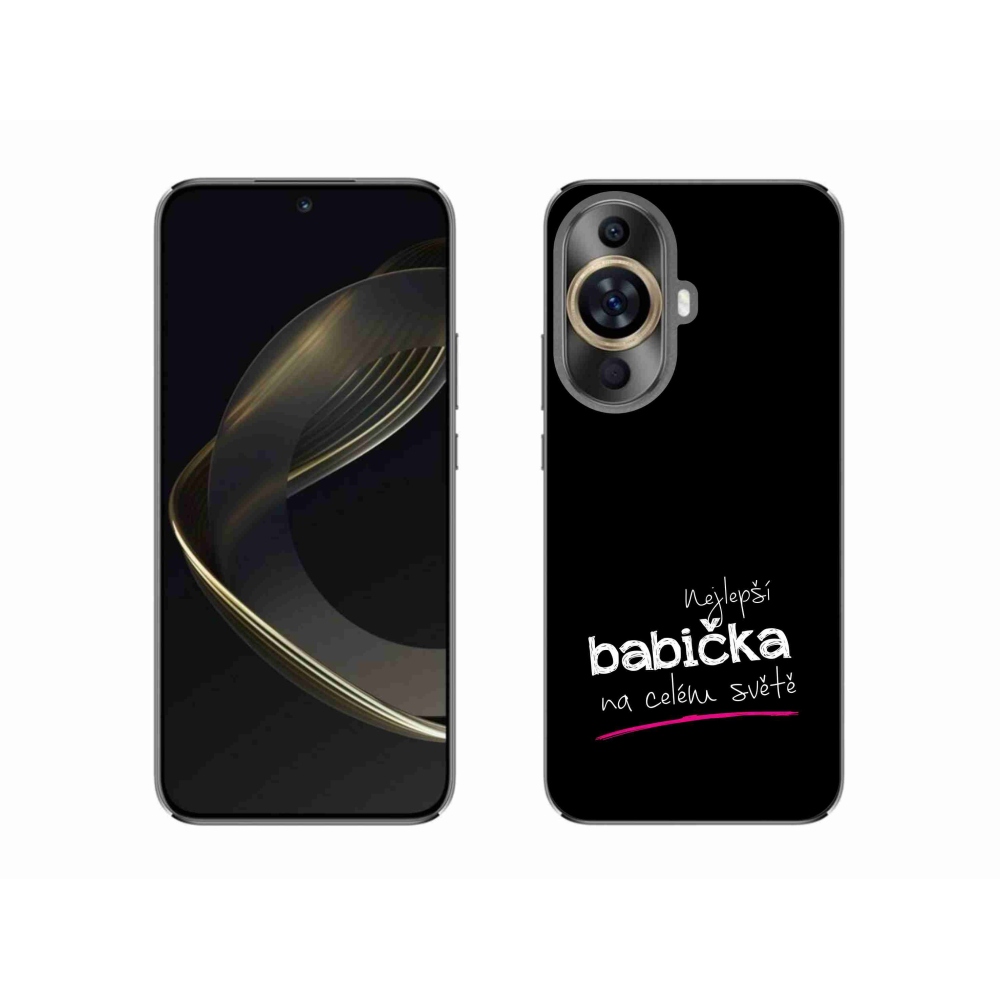 Gelový kryt mmCase na Huawei Nova 11 - nejlepší babička 4 černé pozadí