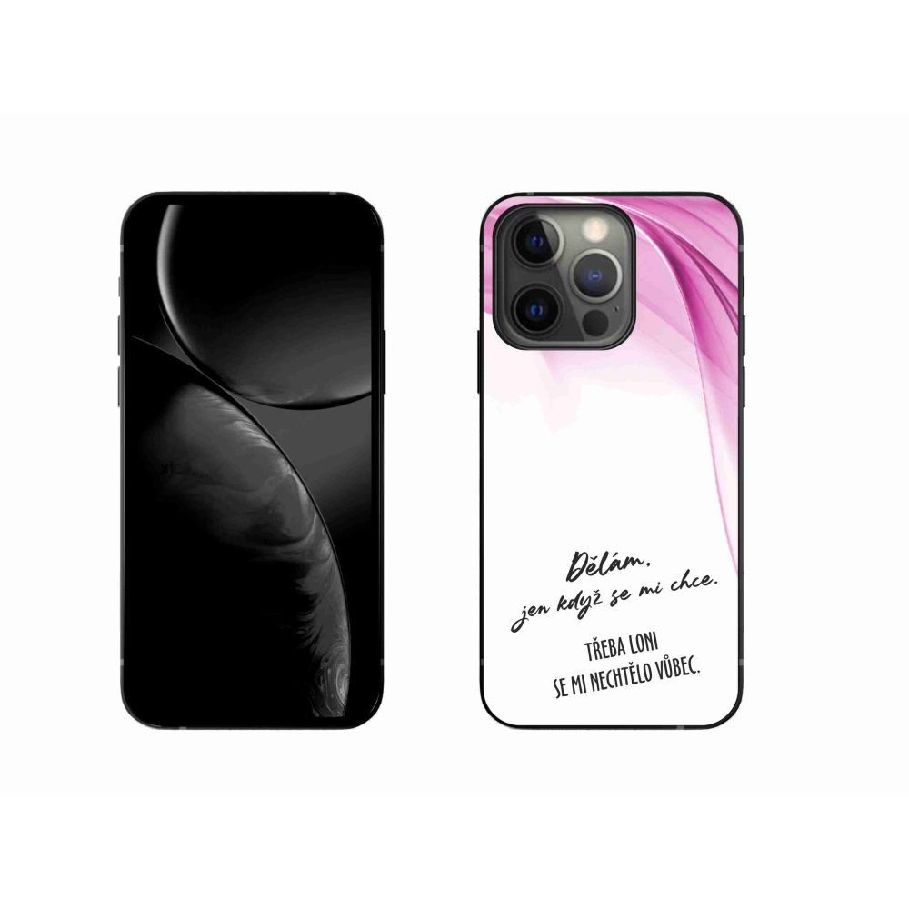 Gelový kryt mmCase na iPhone 13 Pro 6.1 - vtipný text 12 bílé pozadí