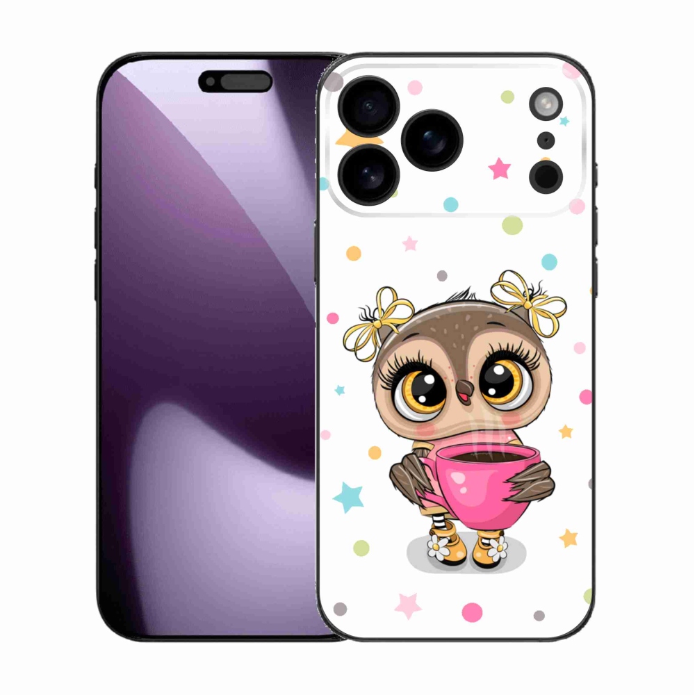 Gelový kryt mmCase na iPhone 17 Pro Max - kreslená sovička
