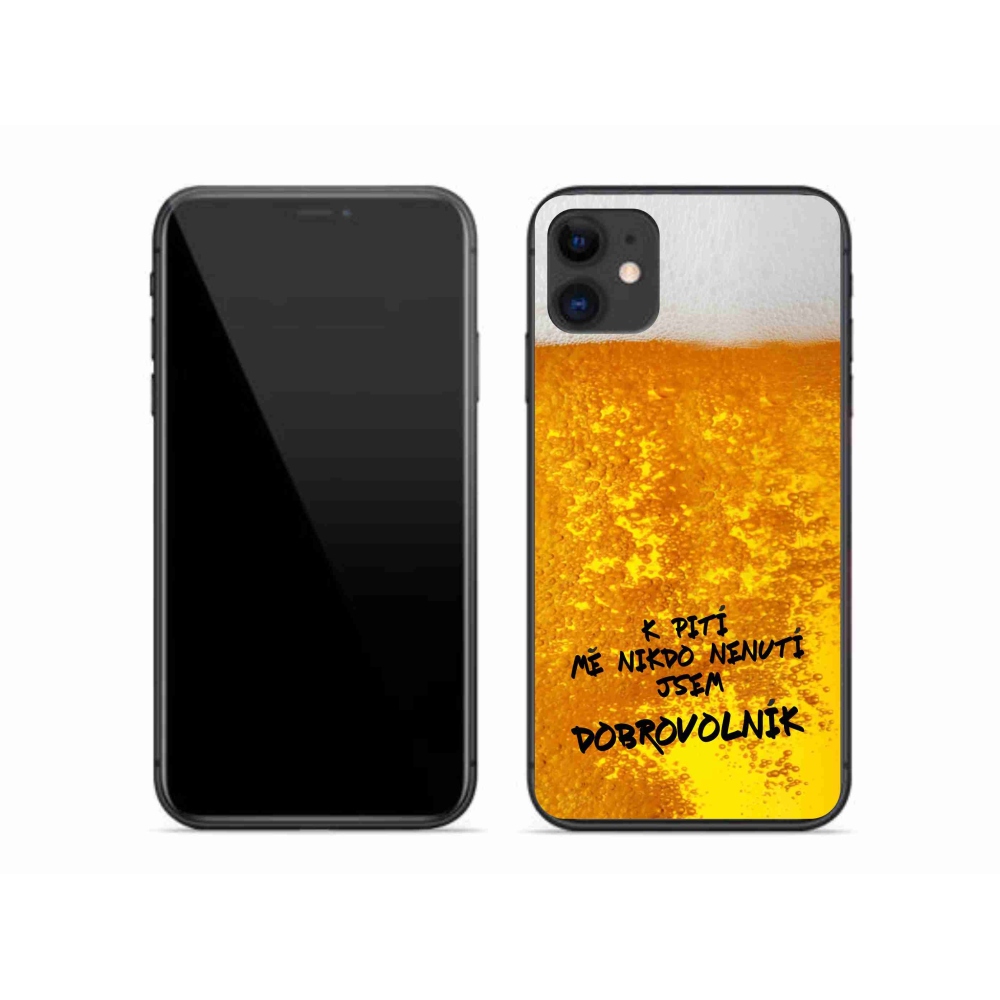 Gelový kryt mmCase na iPhone 11 - pivní motiv 4