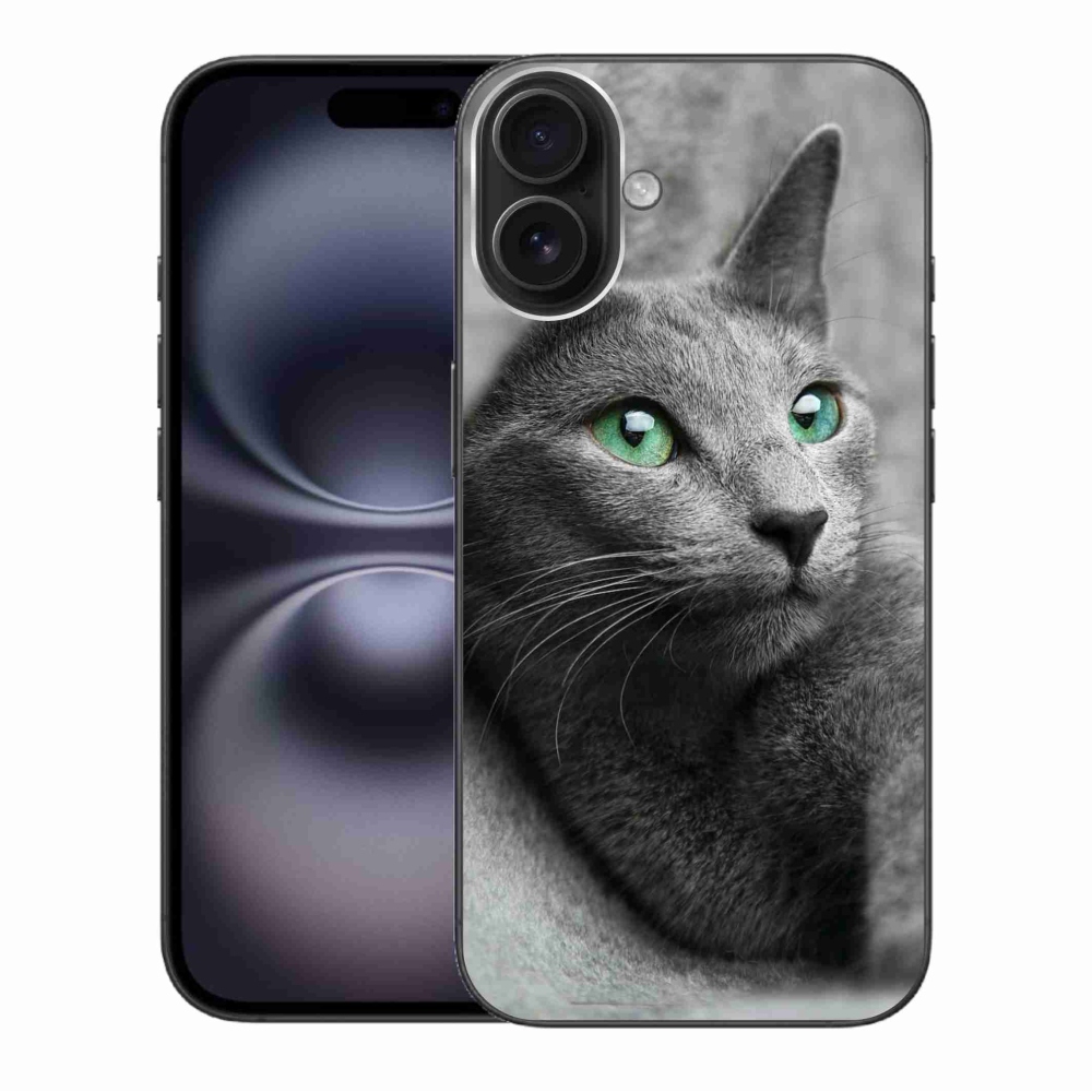 Gelový kryt mmCase na iPhone 16 Plus - kočka 2