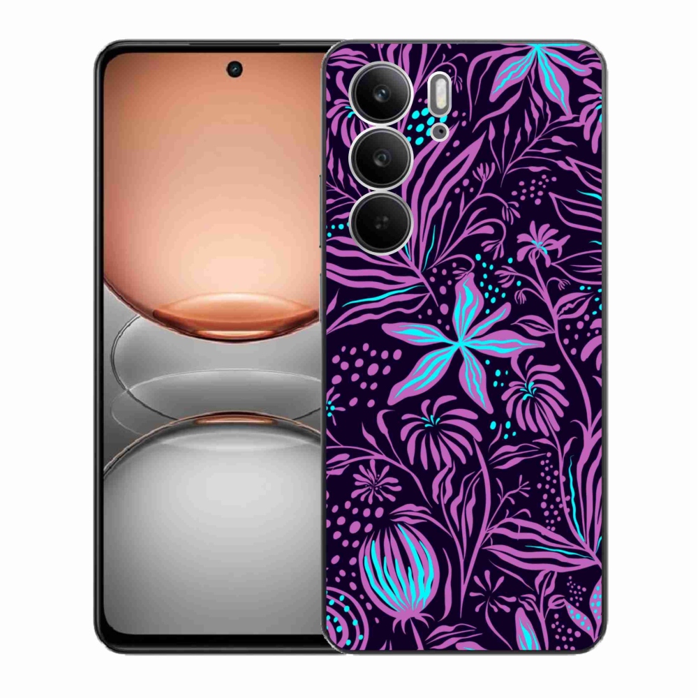 Gelový kryt mmCase na Realme C75 - květiny 2