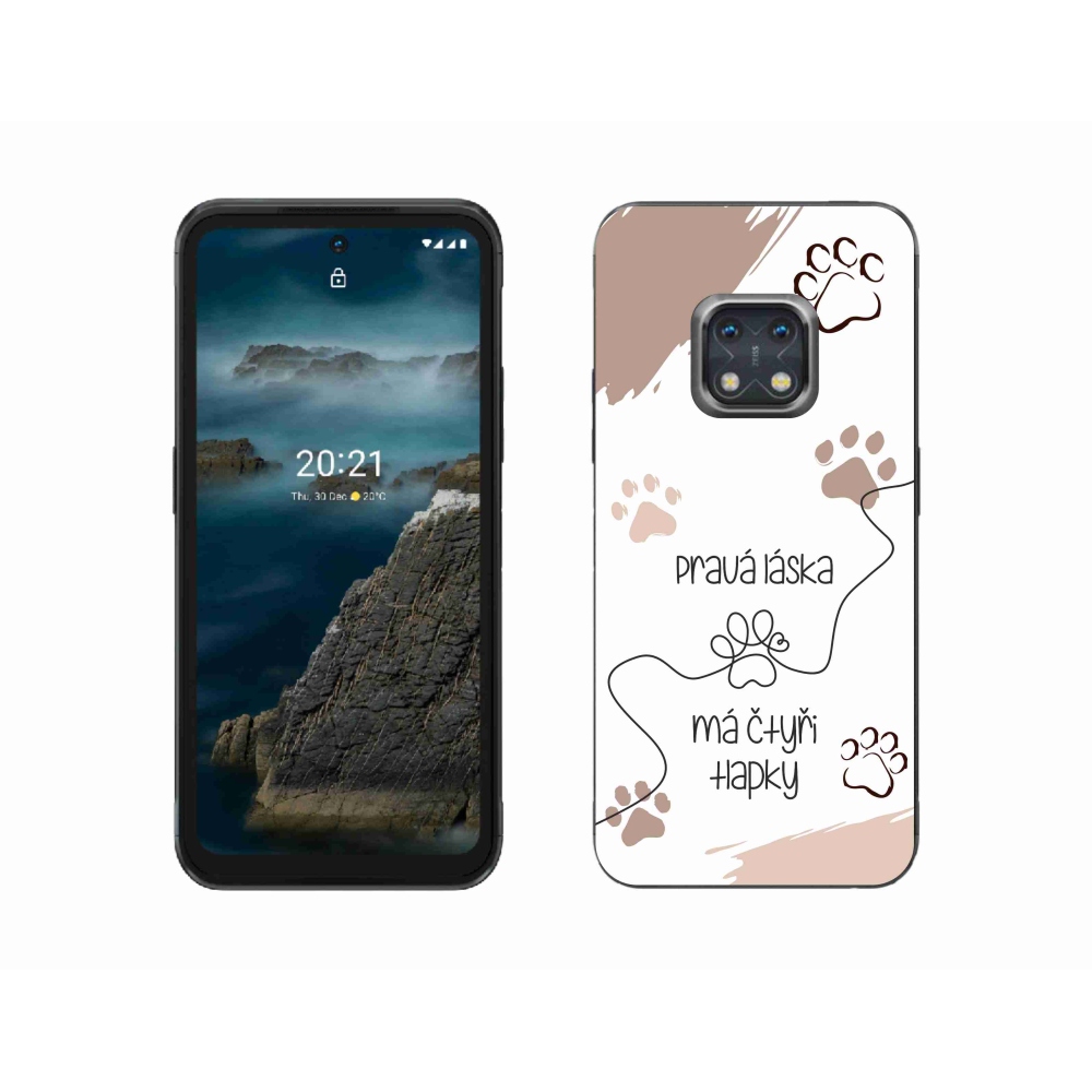 Gelový kryt mmCase na Nokia XR20 - psí motiv 1 bílé pozadí