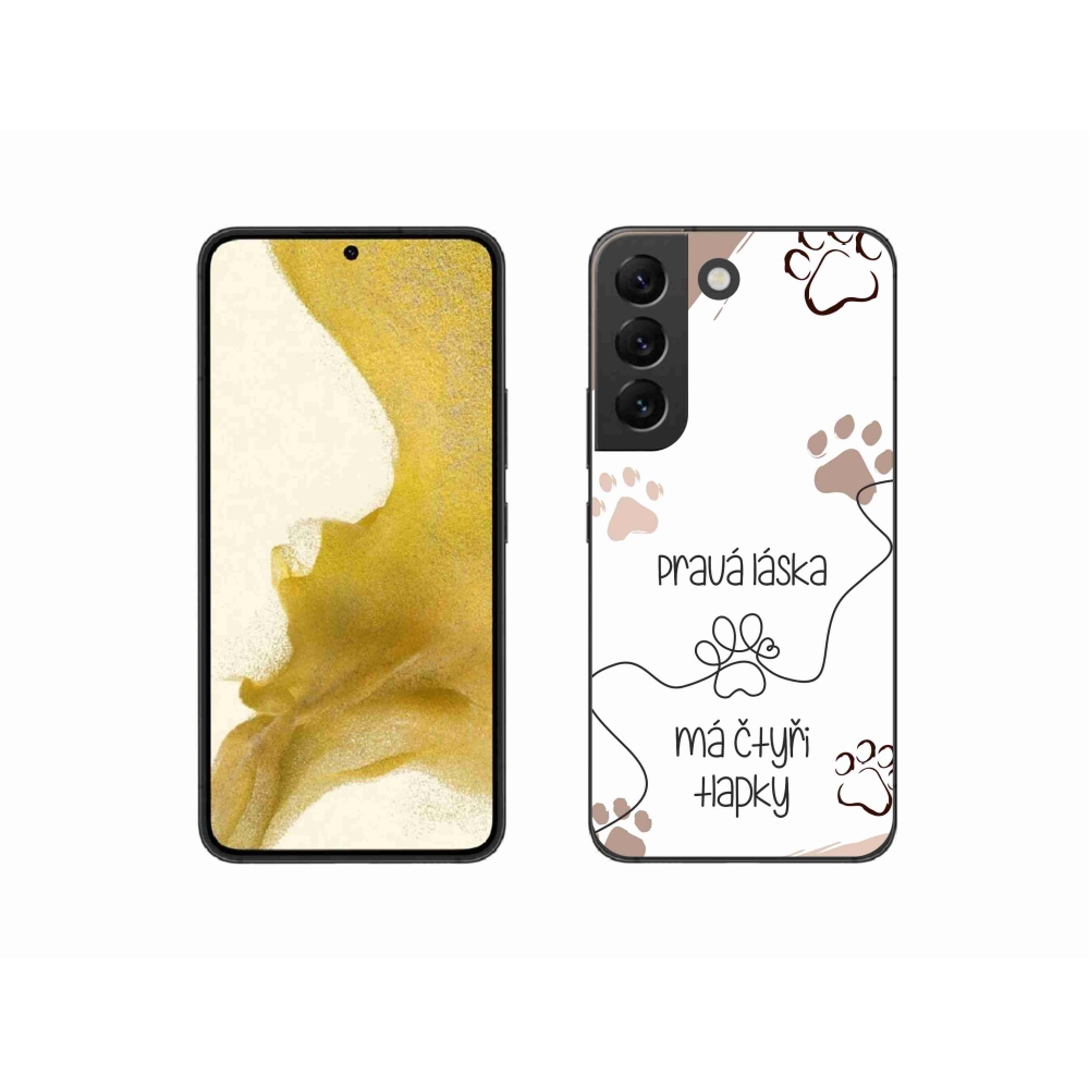 Gelový kryt mmCase na Samsung Galaxy S22 5G - psí motiv 1 bílé pozadí