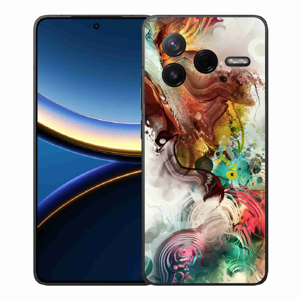 Gelový kryt mmCase na Xiaomi Poco F7 Pro - abstrakt 1