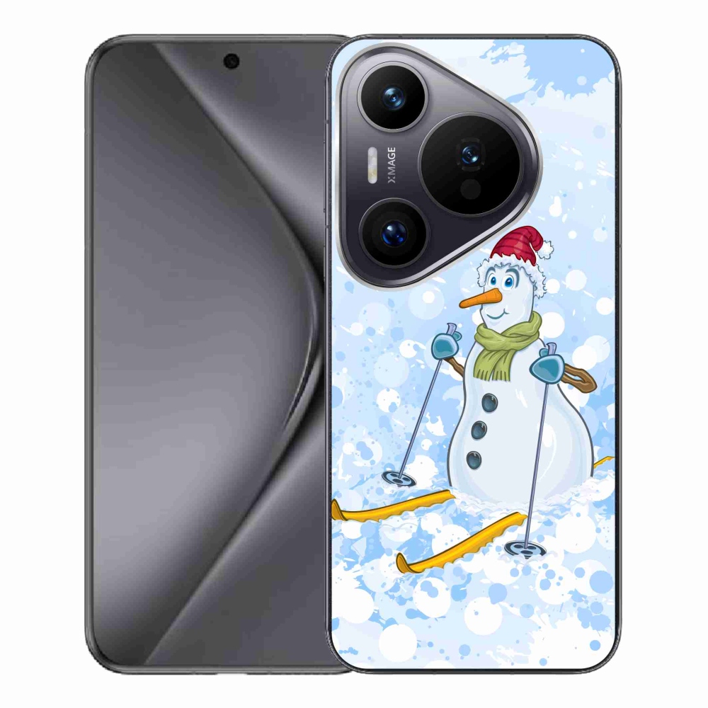 Gelový kryt mmCase na Huawei Pura 70 Pro - sněhulák