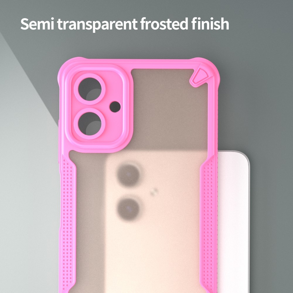 Frosted odolný kryt na Samsung Galaxy A06 4G - růžový