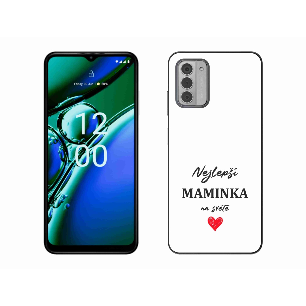 Gelový kryt mmCase na Nokia G42 - nejlepší maminka 1 bílé pozadí