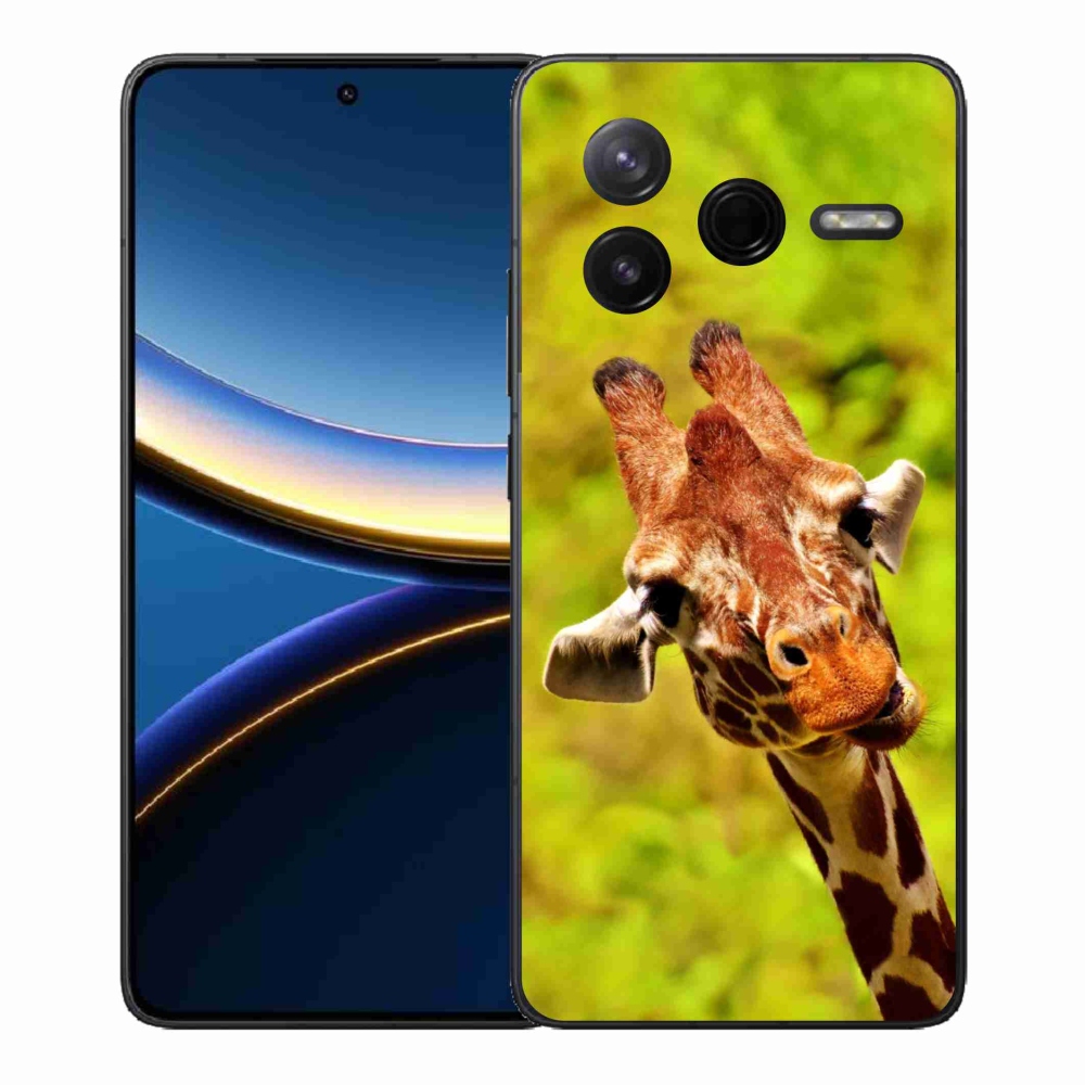 Gelový kryt mmCase na Xiaomi Poco F7 Pro - žirafa