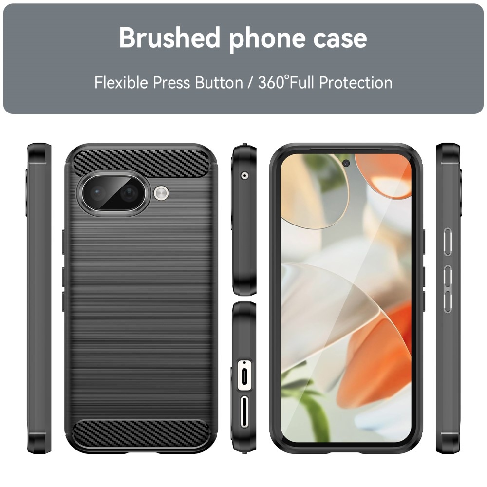 Carbon odolný gelový obal na Google Pixel 9a - černý