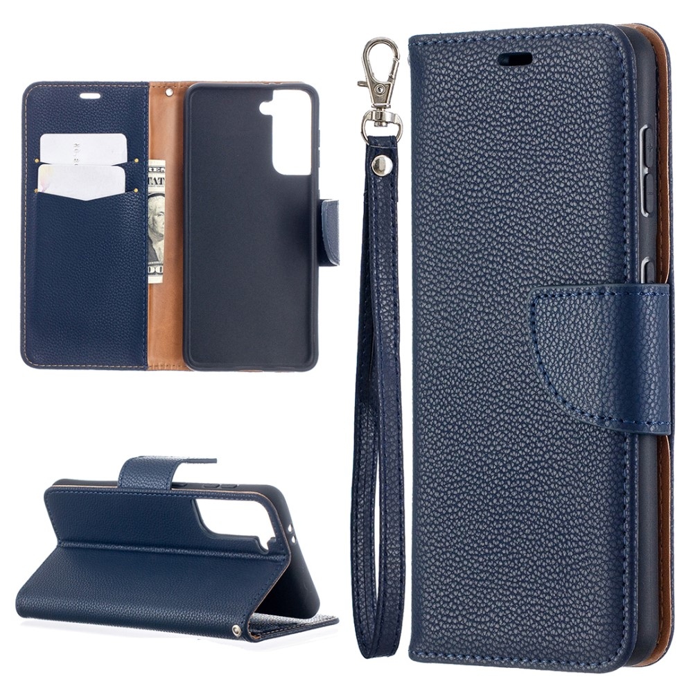 Wallet knížkové pouzdro na Samsung Galaxy S21 - modré