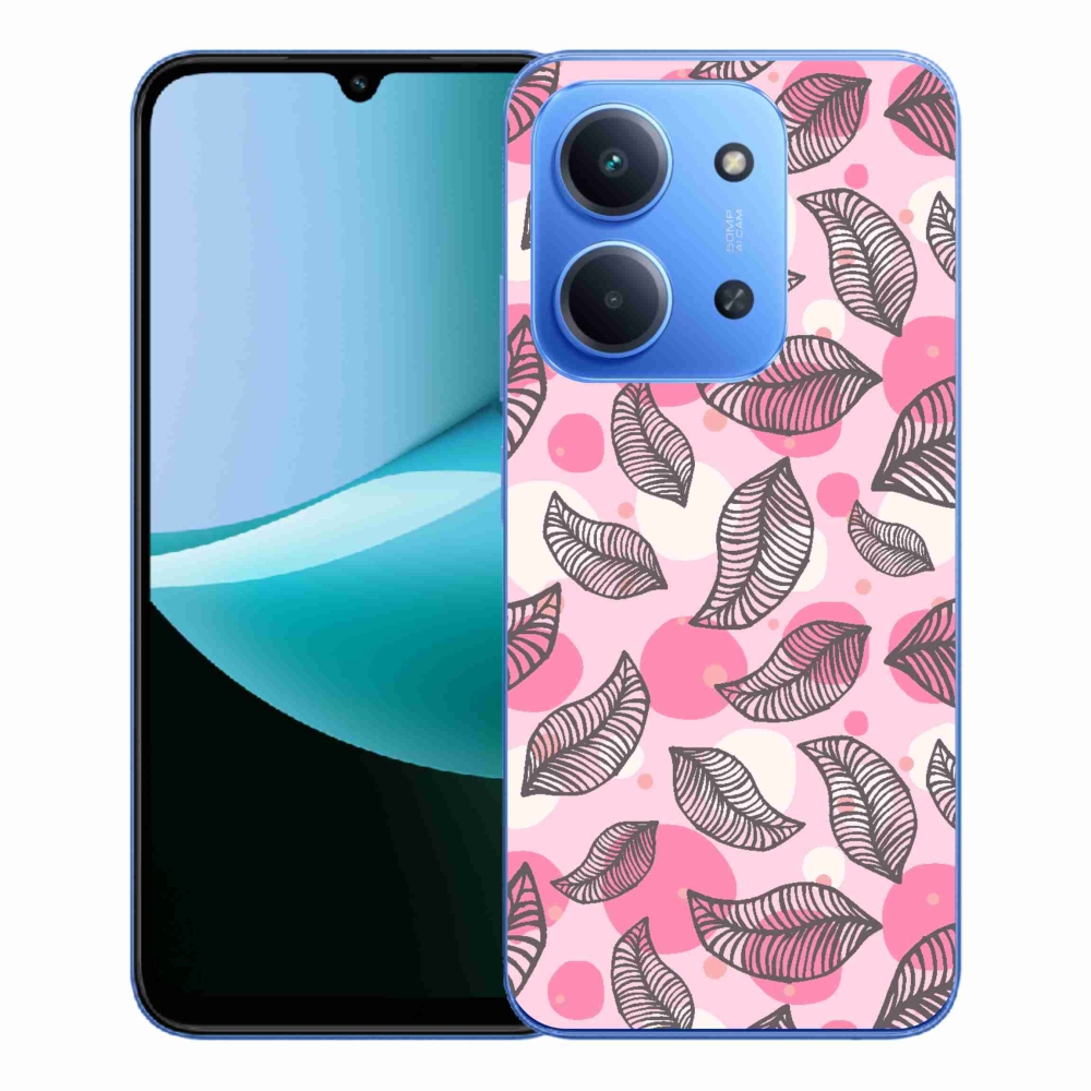 Gelový kryt mmCase na Xiaomi Redmi 15C 4G/5G (173mm) - kreslené padající listy