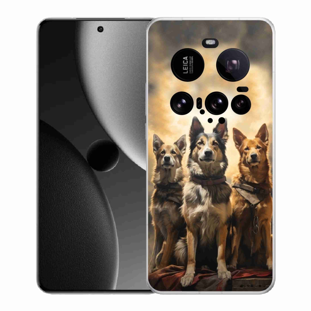 Gelový kryt mmCase na Xiaomi 15 Ultra - tři psi
