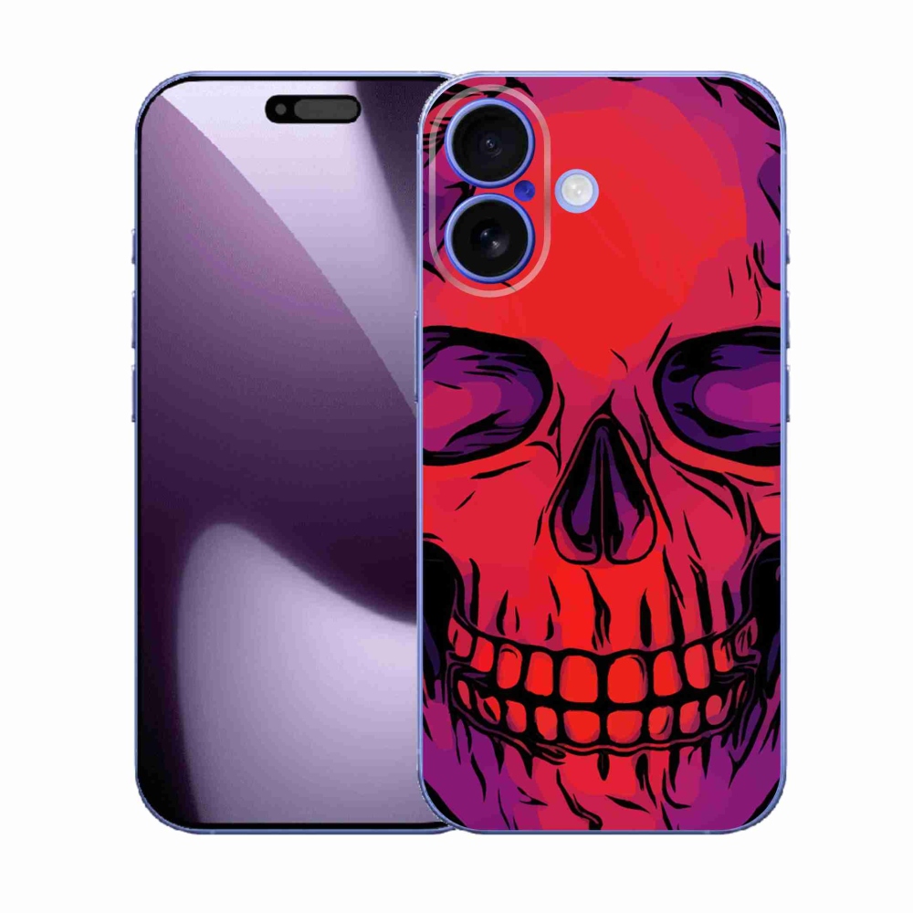 Gelový kryt mmCase na iPhone 17 - lebka
