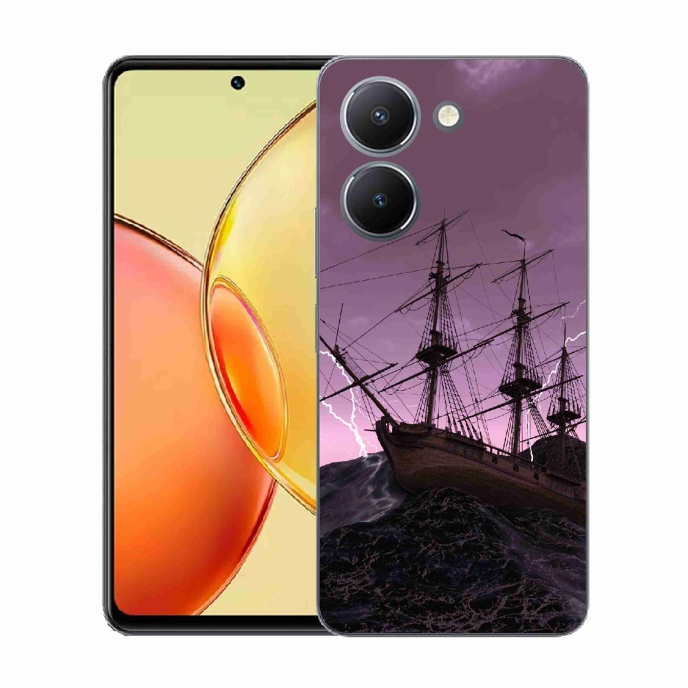 Gelový kryt mmCase na Vivo Y36 - loď v bouři