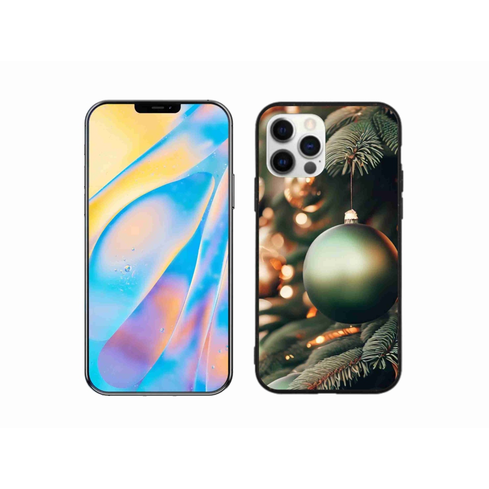 Gelový kryt mmCase na iPhone 12 Pro - vánoční ozdoby 1